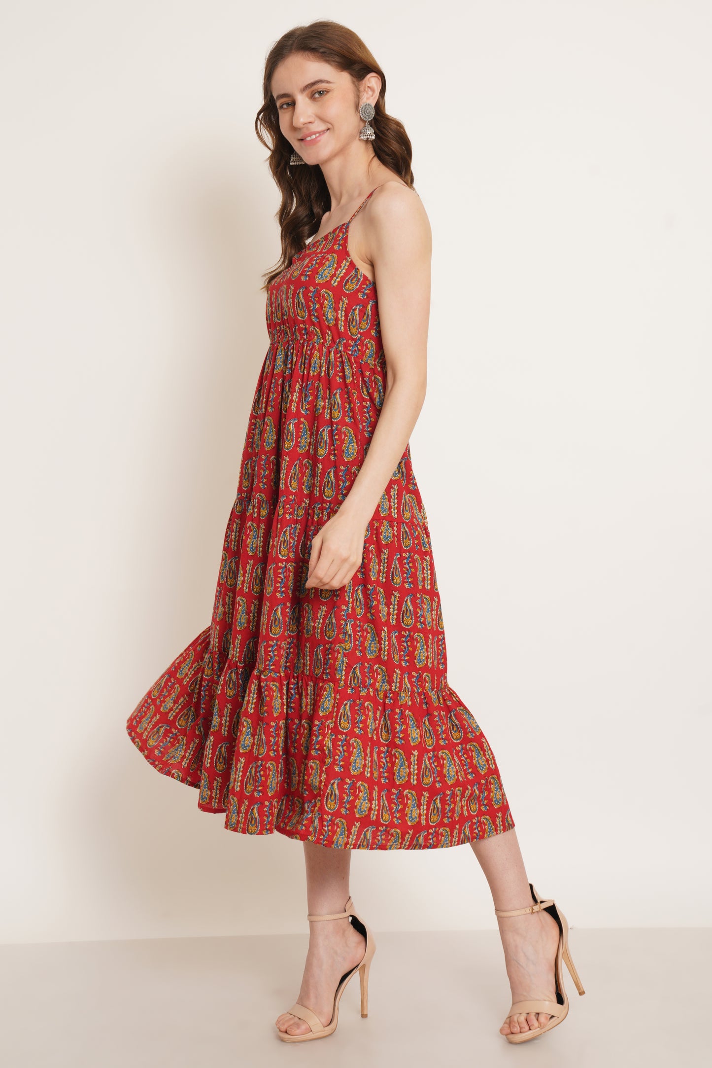 Women A-line Red Dress