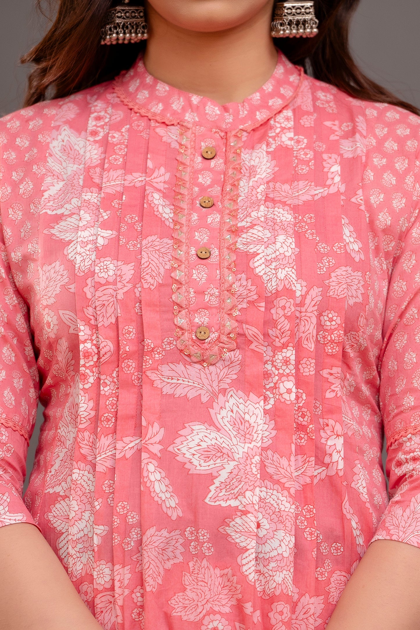 Women Coral Floral Printed Coord Set