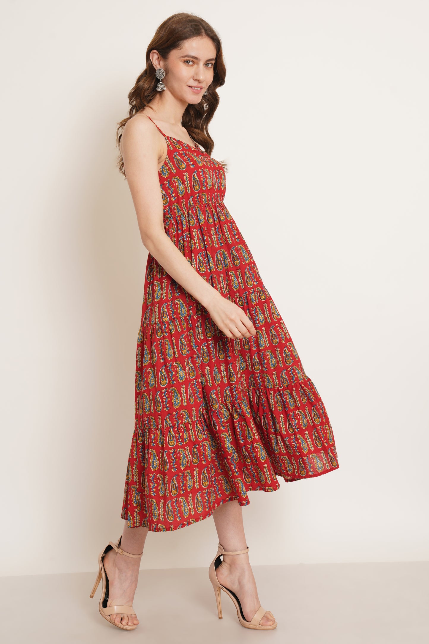 Women A-line Red Dress