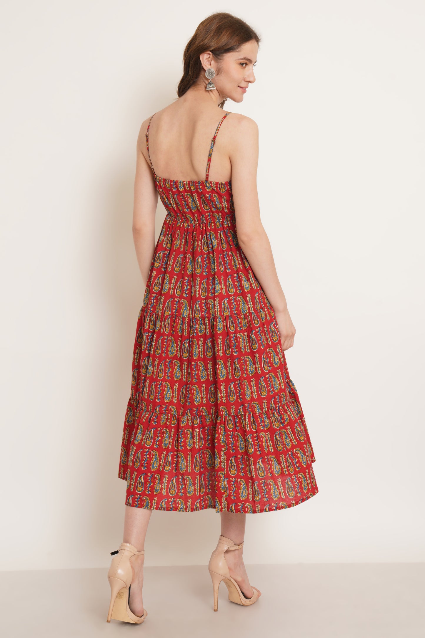 Women A-line Red Dress
